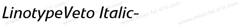 LinotypeVeto Italic字体转换